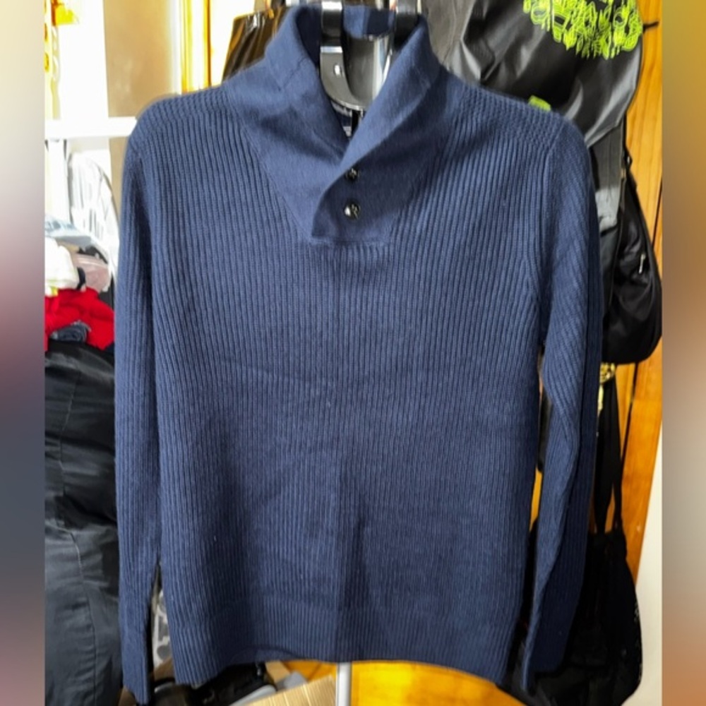 Abercrombie & Fitch I Men's I Sweater I Shawl Collar I Neck-button Placket